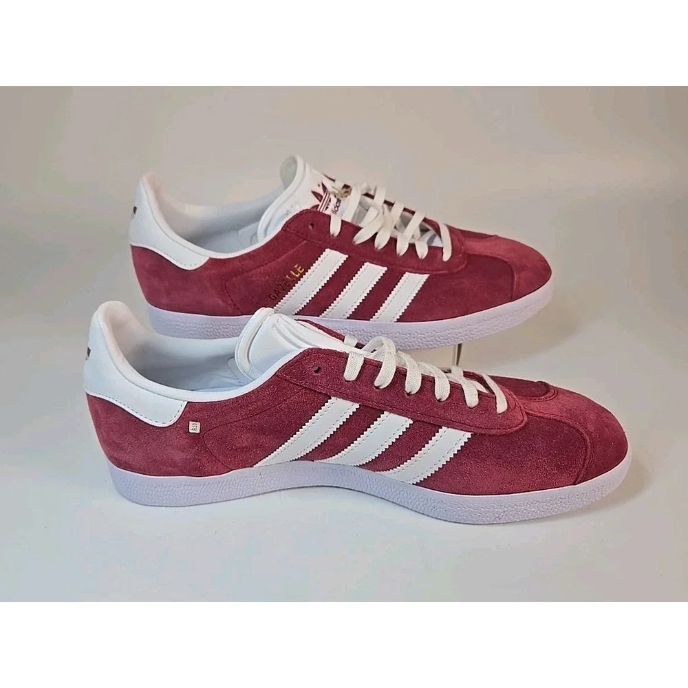 ADIDAS‎ GAZELLE 'COLLEGIATE BURGUNDY WHITE' - B41645 Mens 13